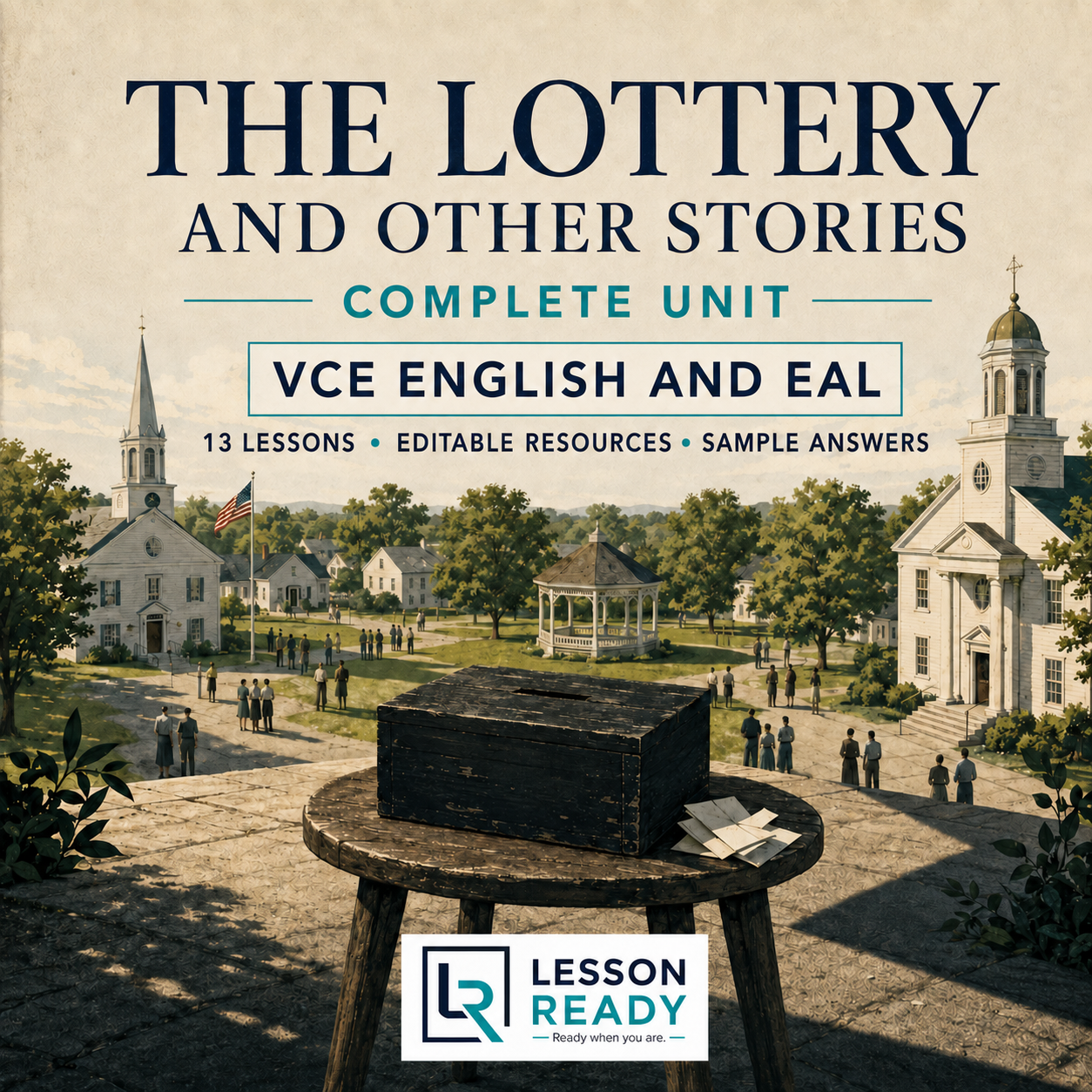 'The Lottery and Other Stories' Complete Unit – VCE English and EAL